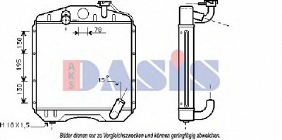 AKS DASIS 130012n -  Радиатор, охлаждение двигателя